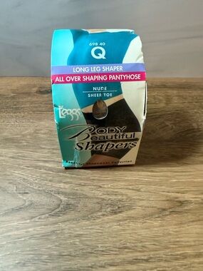 L’eggs Body Beautiful Shapers Pantyhose Size Q